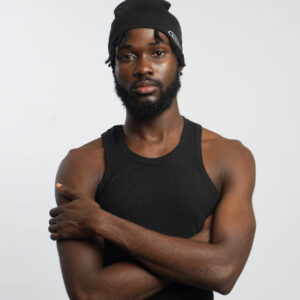 Spandex cap black - Bwhite