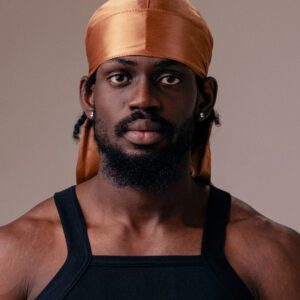 Brown silk durag