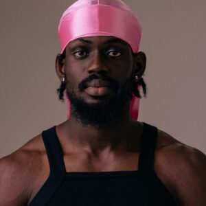 Pink silk durag